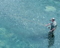 man fishing